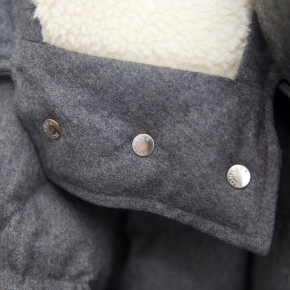 MONCLER Men's Vilaine Longline Fur-Trim Parka Size 5 (XXL) - Picture 13 of 16